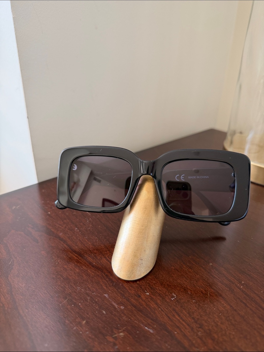 J. Crew Black Oversized Rectangular Women's Sunglasses
